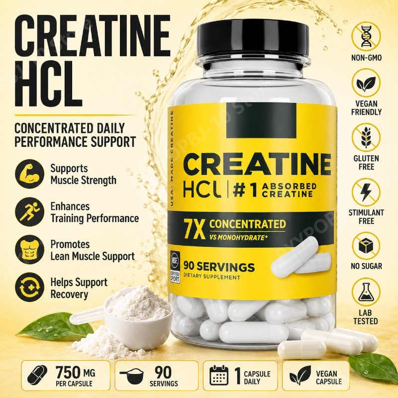 Nutrition For Fitness - Creatina HCl 750mg 90 Cápsulas Suporte