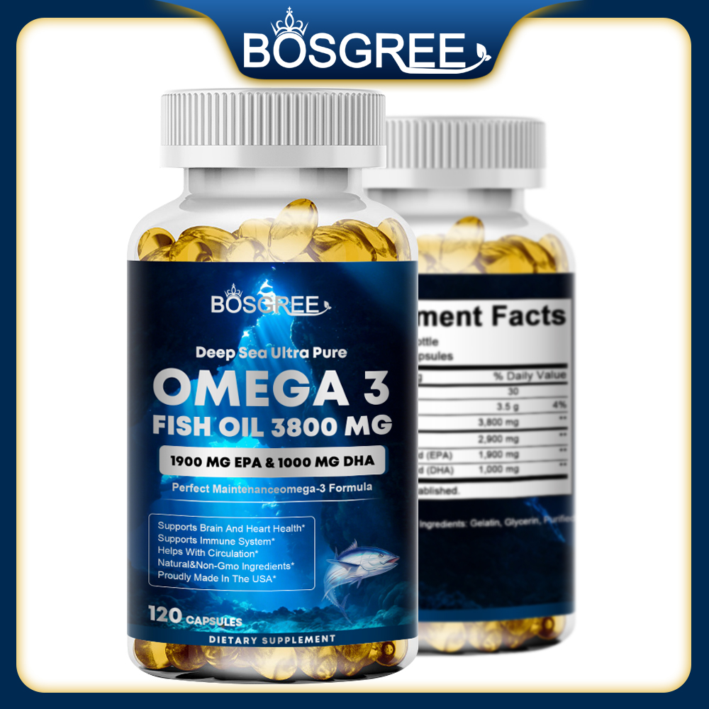 Omega 3 Fish Oil - Suplemento de Óleo de Peixe Omega