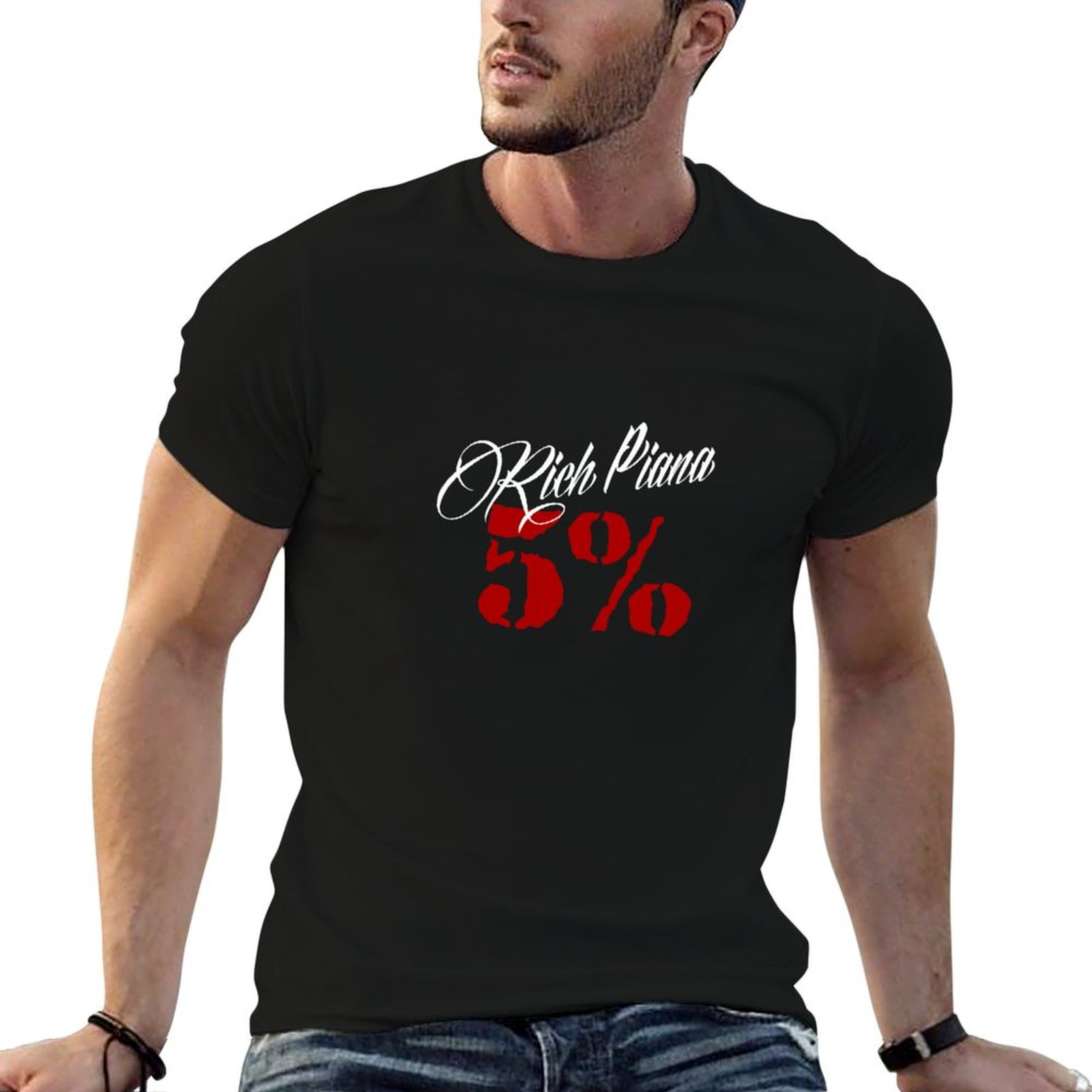 Nutrition Fitness Paris - Camiseta clássica Rich Piana 5 Nutrition
