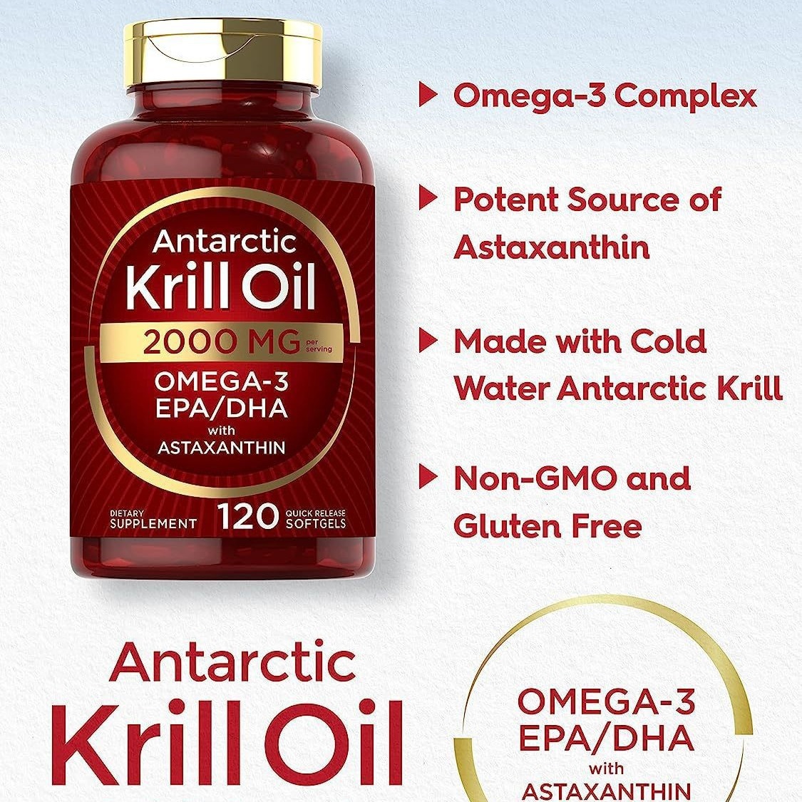 Nutrition For Fitness - Cápsulas macias de óleo de Krill
