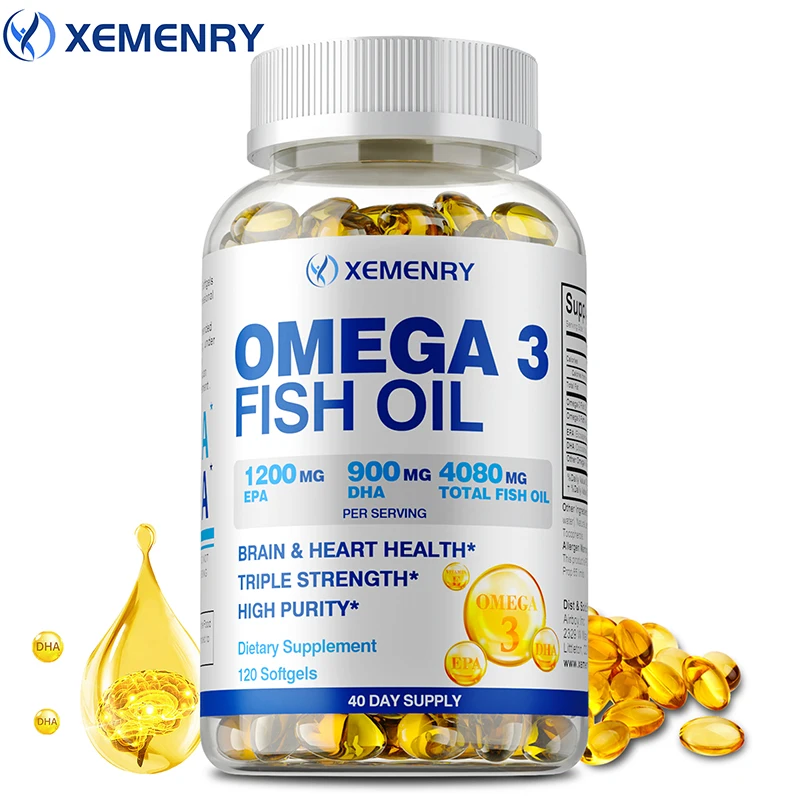 Omega 3 Fish Oil - Óleo de peixe Omega-3 - aumenta