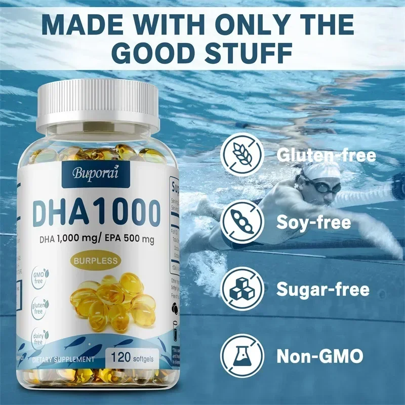 Suplementos DHA de óleo de pei - Omega 3 Fish Oil avaliação e preço