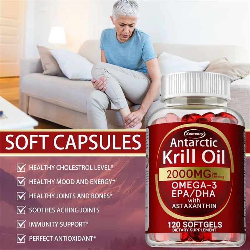Cápsulas de óleo de krill antá - Omega 3 Fish Oil avaliação e preço