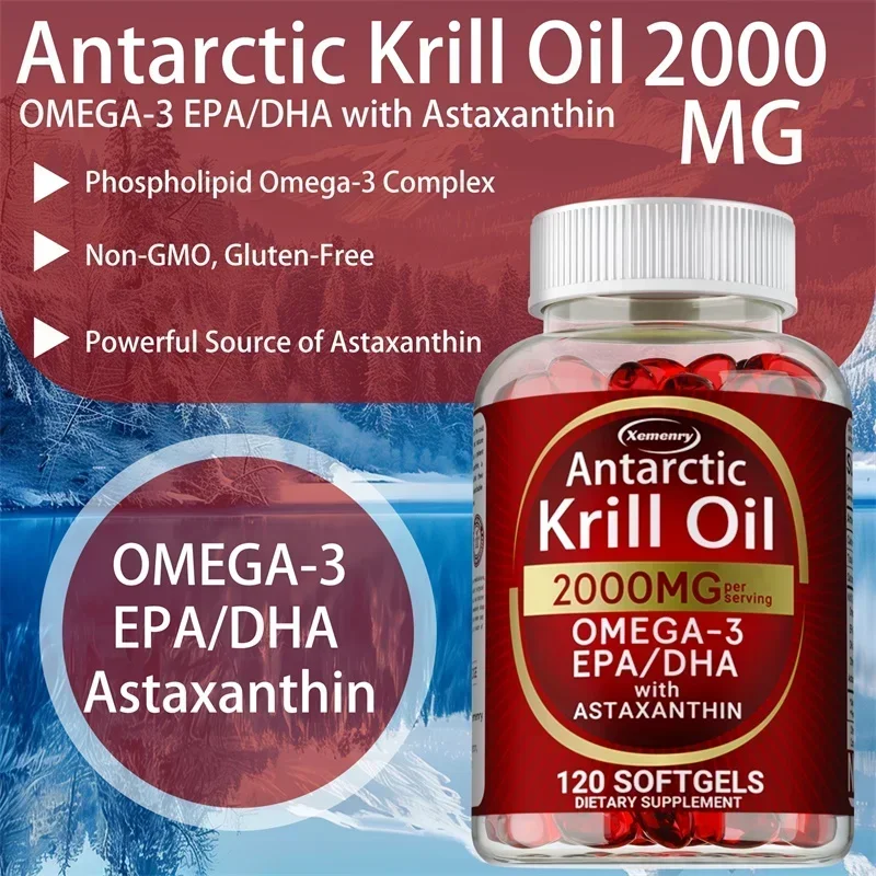 Cápsulas de óleo de krill antá - Omega 3 Fish Oil avaliação e preço