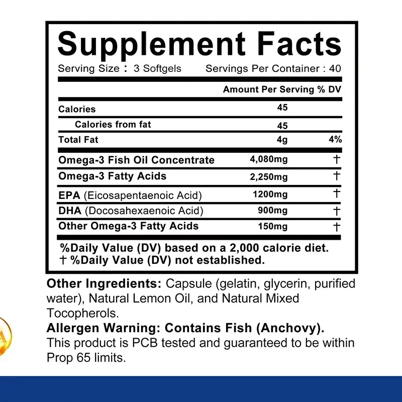 Óleo de peixe Omega-3 - aument - Omega 3 Fish Oil avaliação e preço